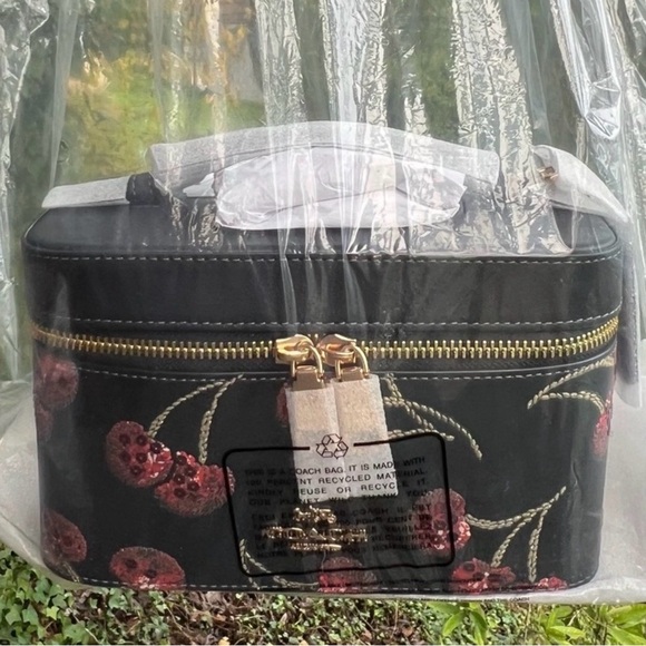 Coach Other - COACH Jewelry Cosmetic & Make up Case w Cherry Print CDC13 AUTHENTIC Coach Pkg’d